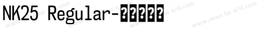 NK25 Regular字体转换